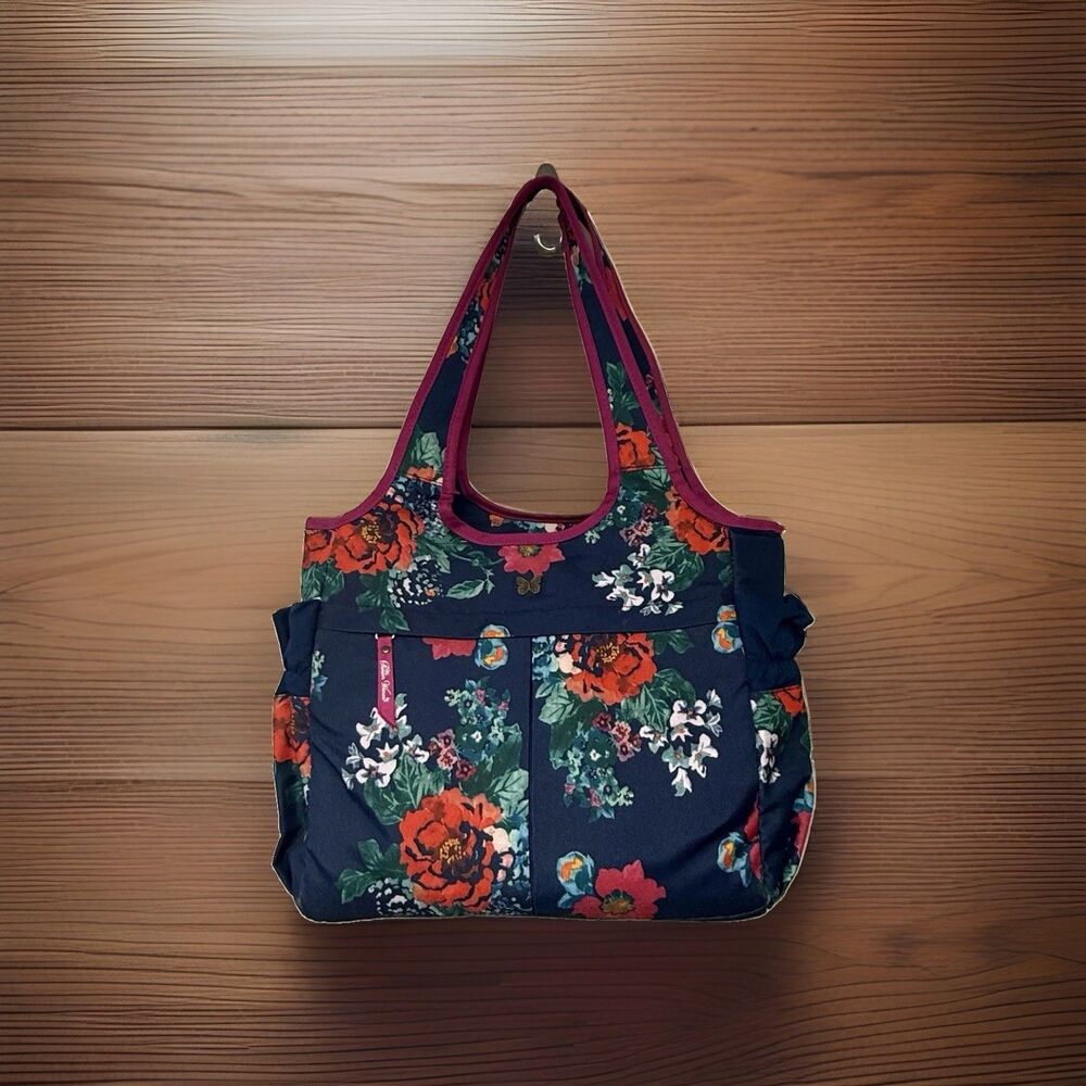 The Pioneer Woman Country Garden Insulated Lunch Tote Thermal Bag Blue Floral